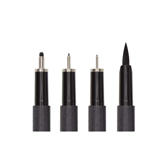 6 Packs: 8 ct. (48 total) Multi Tip Black Illustration Pen Set by Artist's Loft™